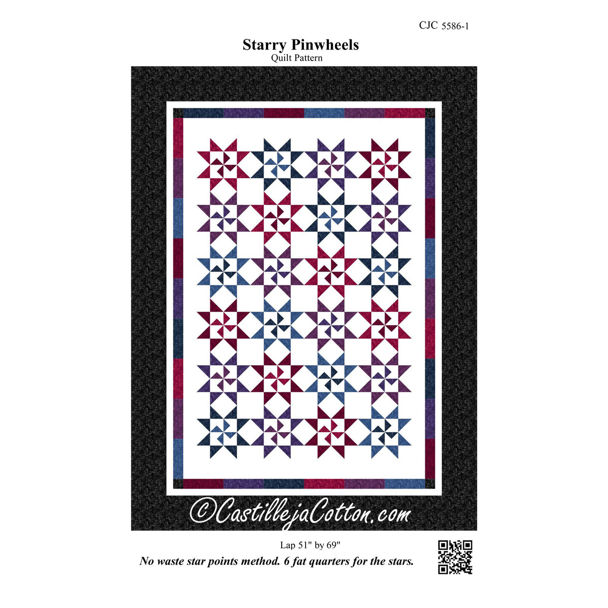 Starry Pinwheels Quilt CJC-55861e - Downloadable Pattern