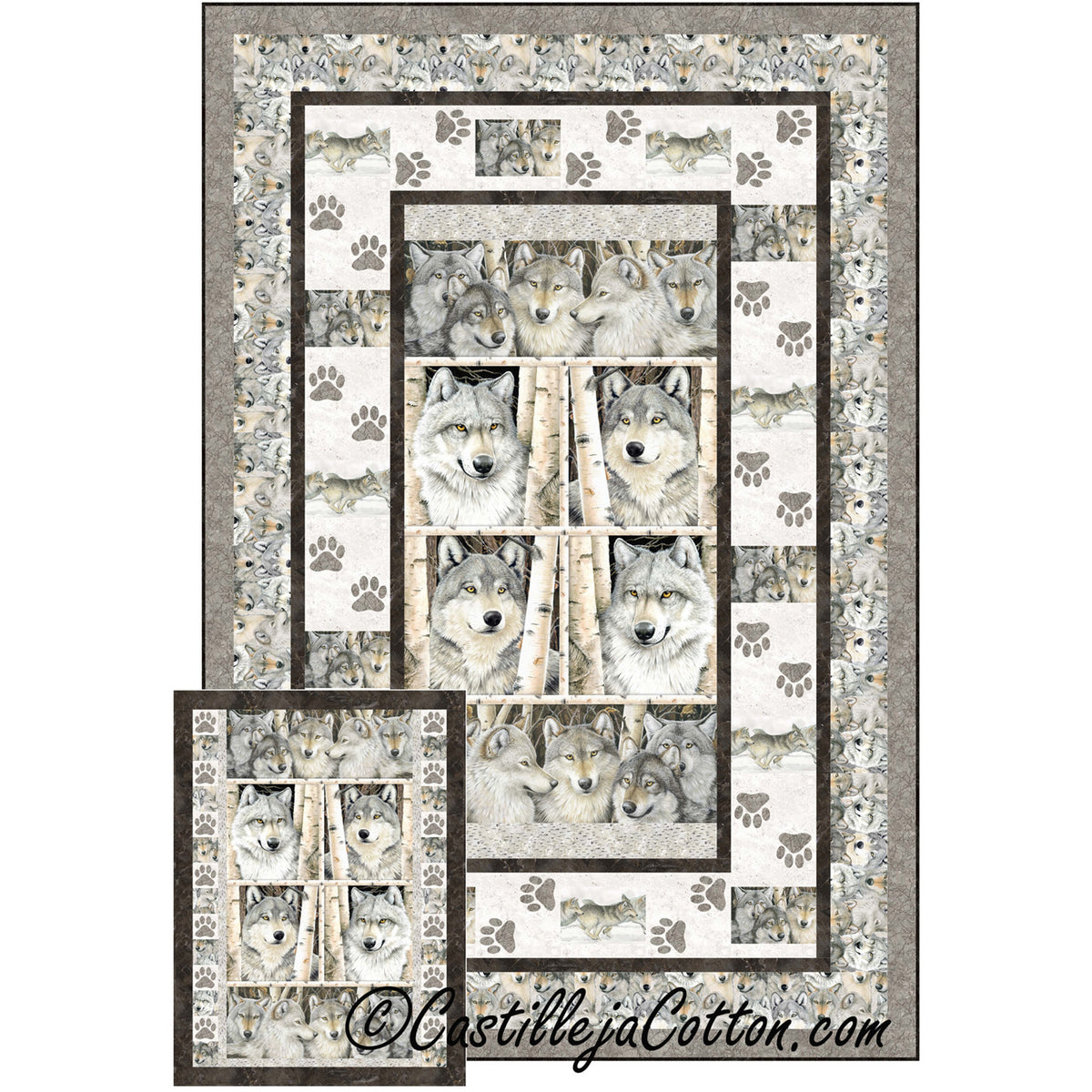 Gray Wolves Quilt Pattern CJC-55880w  - Wholesale Product
