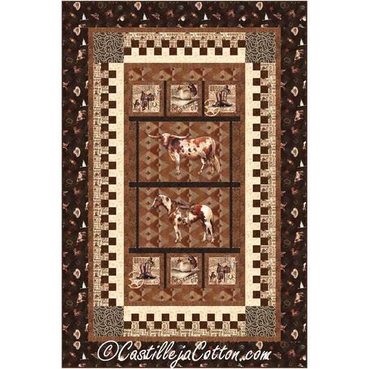Cattle Roundup Quilt CJC-55891e - Downloadable Pattern