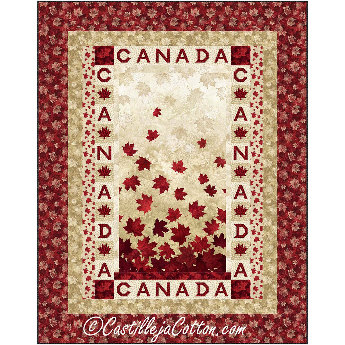 Oh Canada Leaves Quilt Pattern CJC-55901w  - Wholesale Product