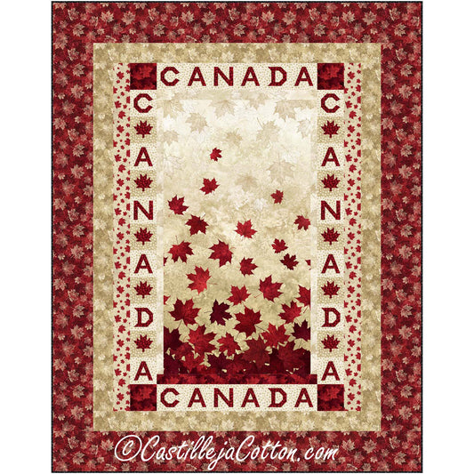 Oh Canada Leaves Quilt CJC-55901e - Downloadable Pattern
