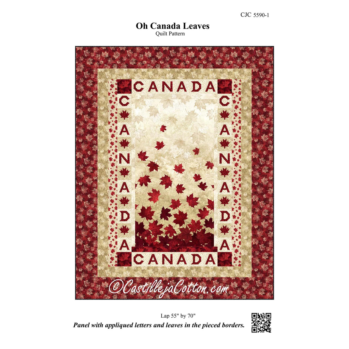 Oh Canada Leaves Quilt Pattern CJC-55901w  - Wholesale Product