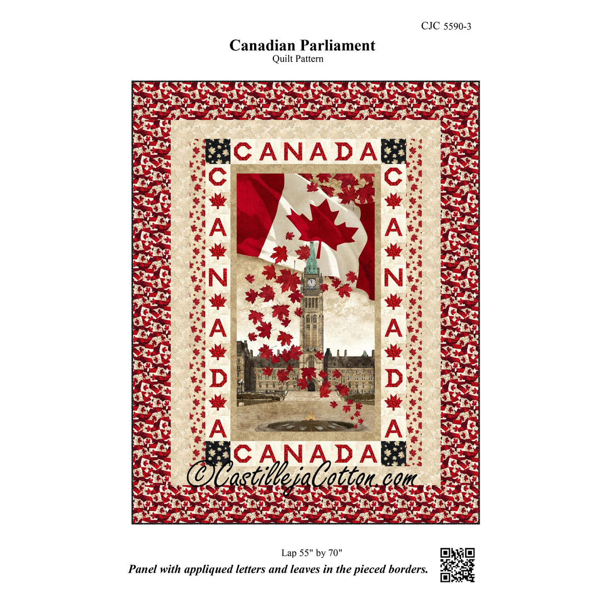 Canadian Parliament Quilt CJC-55903e - Downloadable Pattern