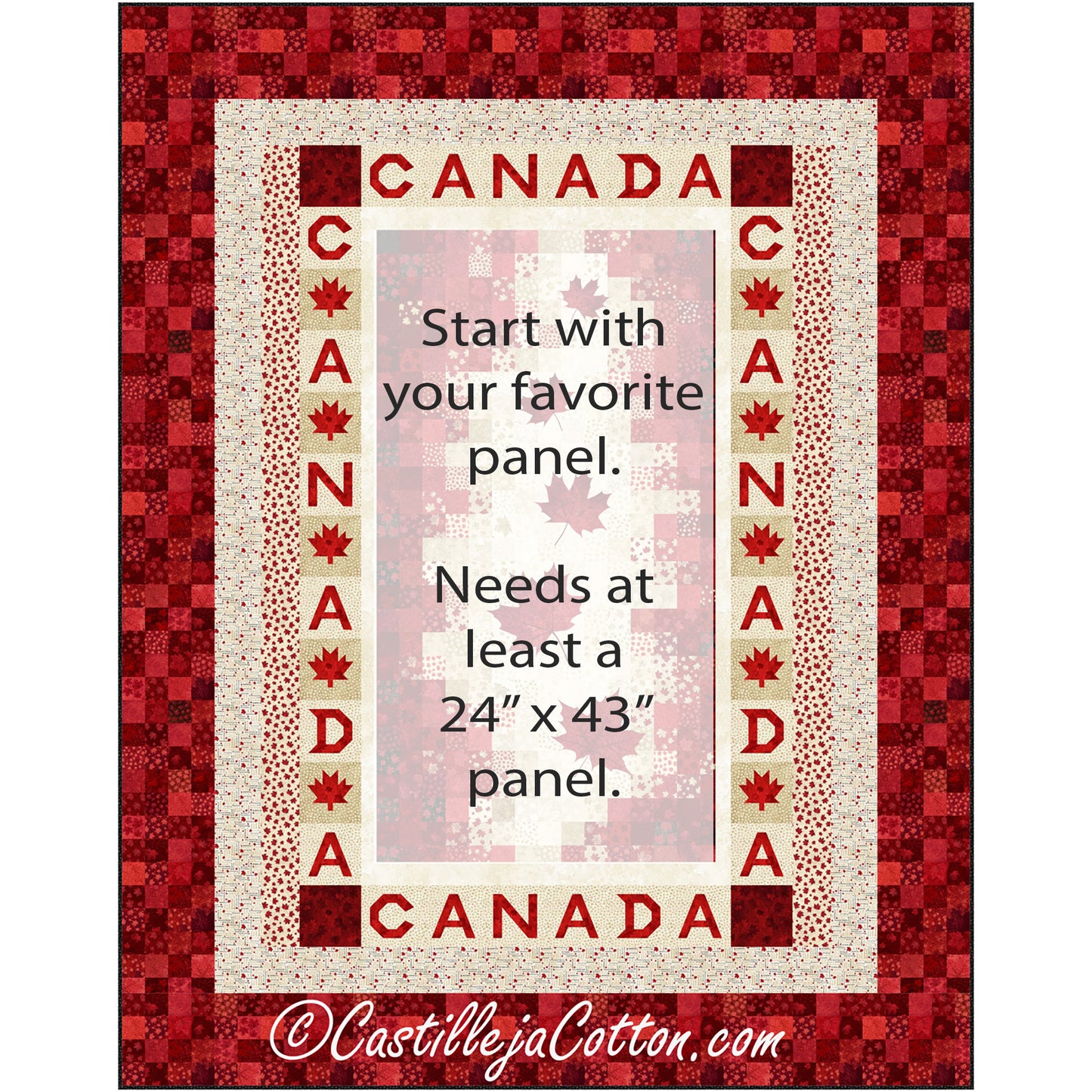 Canadian Maple Quilt Pattern CJC-55904w - Wholesale Product