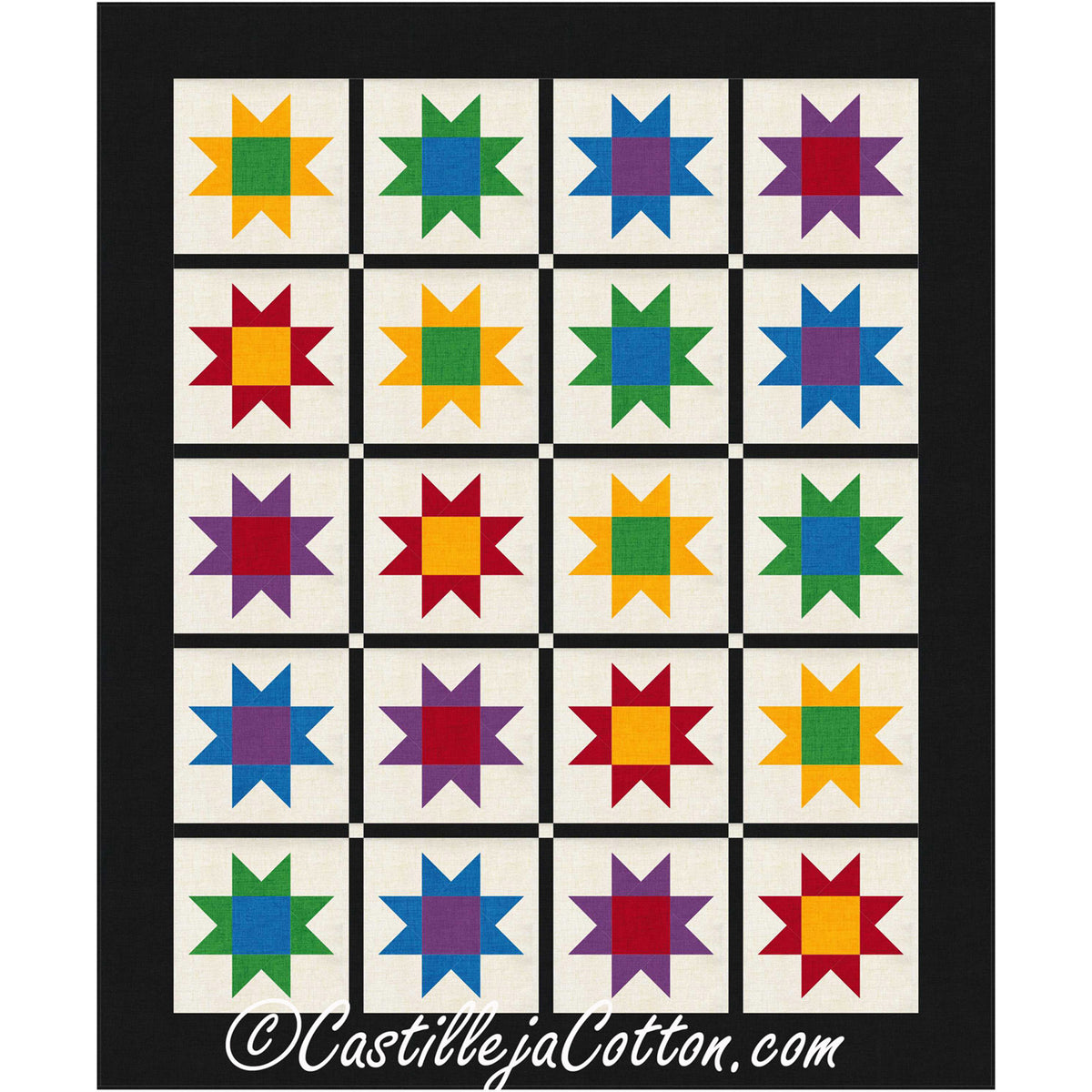 Chubby Stars Quilt Pattern CJC-55952 - Paper Pattern