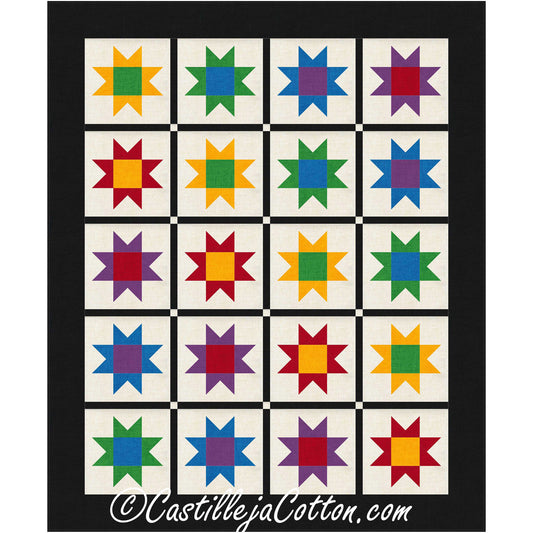 Chubby Stars Quilt Pattern CJC-55952 - Paper Pattern