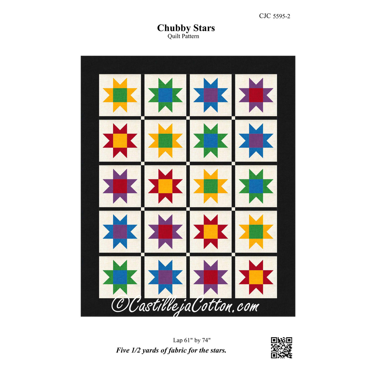 Chubby Stars Quilt Pattern CJC-55952 - Paper Pattern