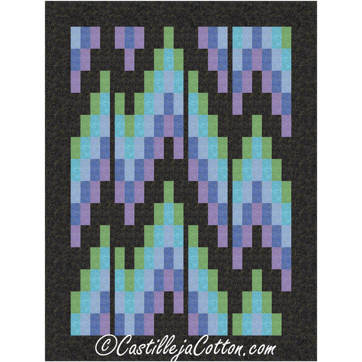 Metallic Northern Lights Quilt Pattern CJC-56021 - Paper Pattern