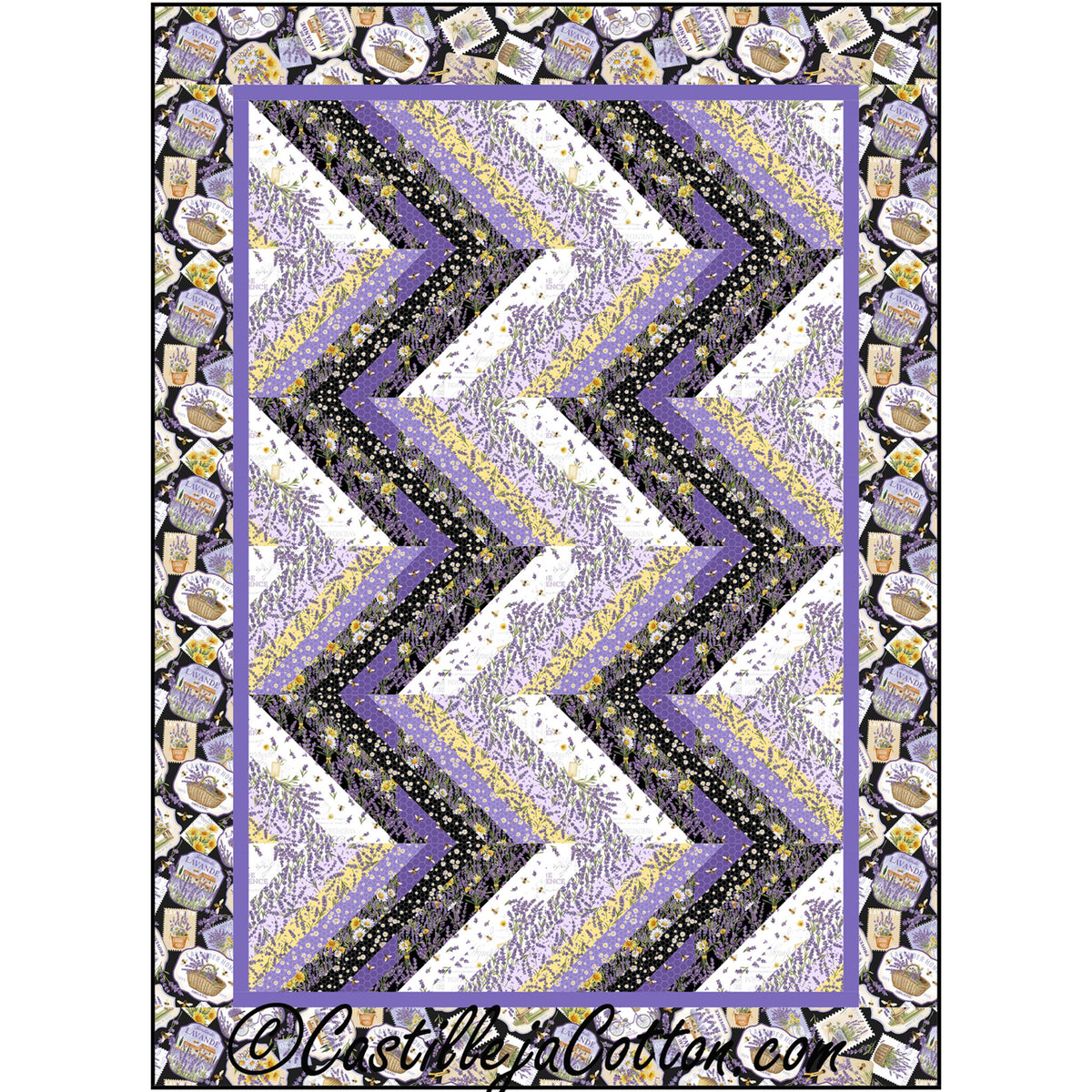 Lavender Rows Quilt Pattern CJC-56041 - Paper Pattern