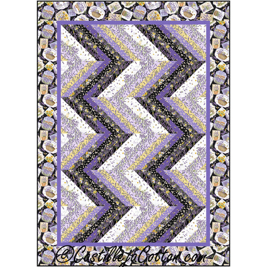 Lavender Rows Quilt CJC-56041e - Downloadable Pattern