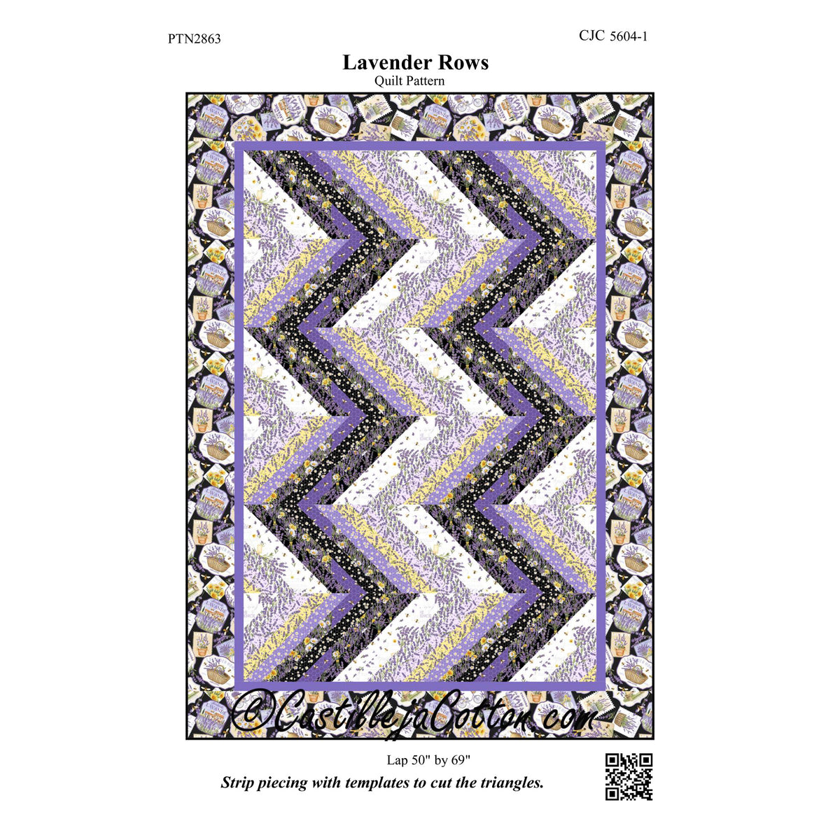 Lavender Rows Quilt Pattern CJC-56041 - Paper Pattern