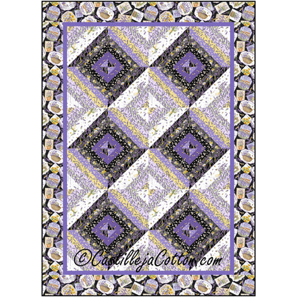 Lavender Diamonds Quilt CJC-56042e - Downloadable Pattern
