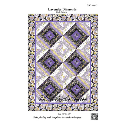 Lavender Diamonds Quilt CJC-56042e - Downloadable Pattern