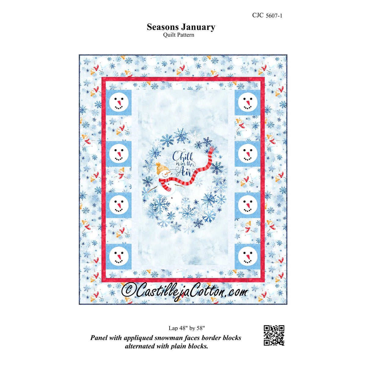 Seasons January Quilt Pattern CJC-56071 - Paper Pattern