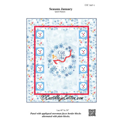 Seasons January Quilt Pattern CJC-56071 - Paper Pattern