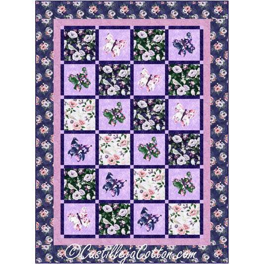 Butterflies and Roses Quilt Pattern CJC-56101 - Paper Pattern