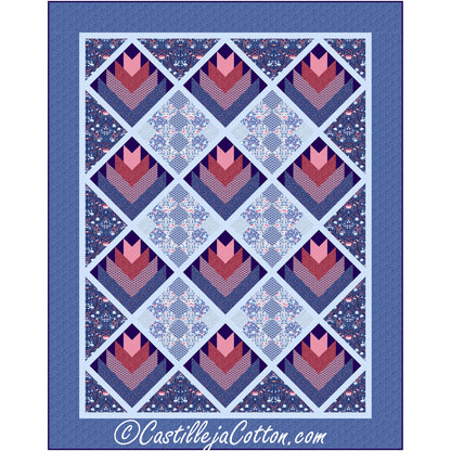 Willowberry Log Cabins Quilt CJC-56122e - Downloadable Pattern