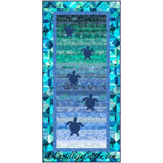 Turtles to the Sea Wall Hanging or Runner Pattern CJC-56131 - Paper Pattern