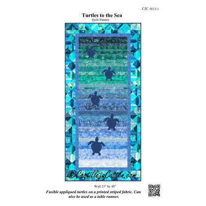 Turtles to the Sea Wall Hanging or Runner CJC-56131e - Downloadable Pattern