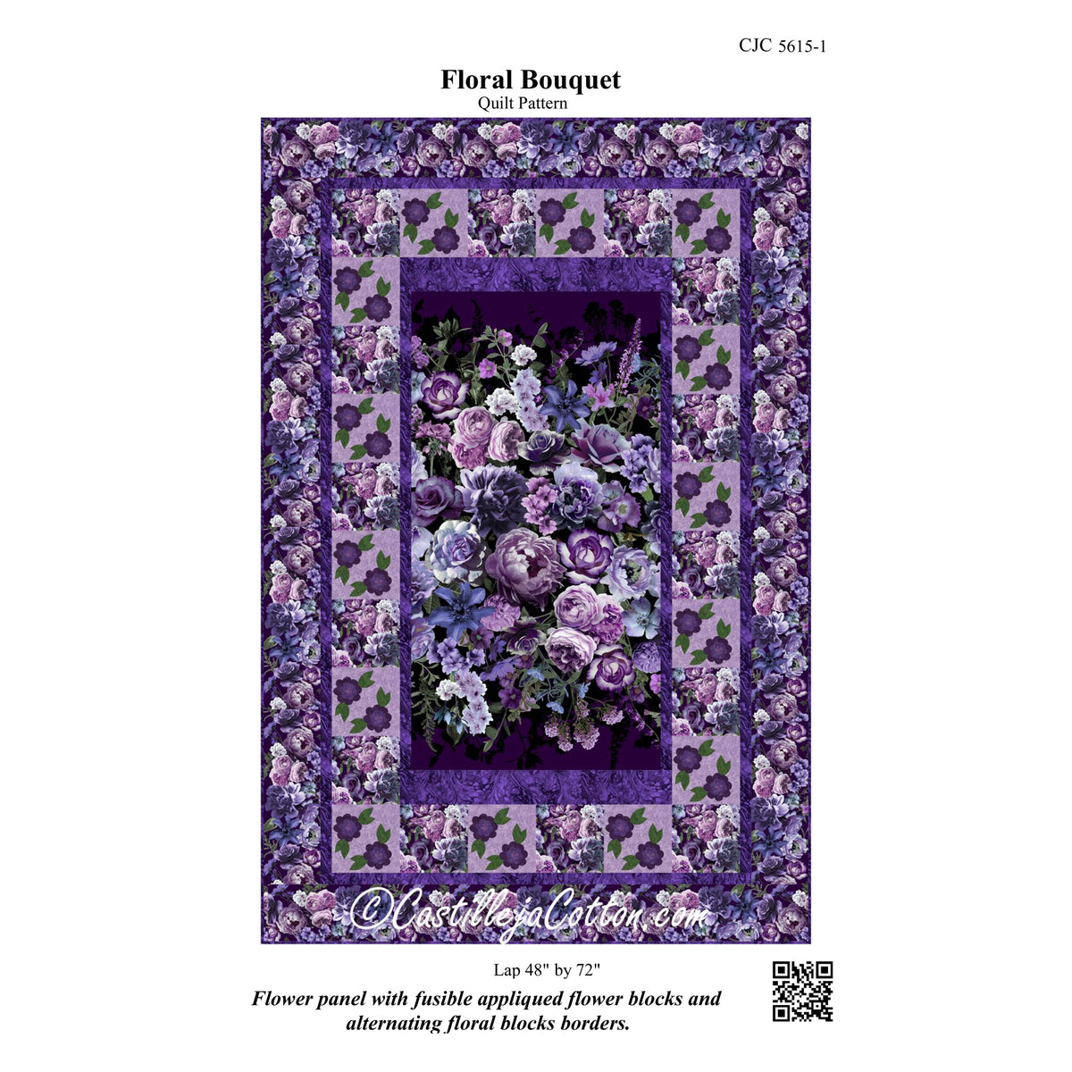 Floral Bouquet Quilt Pattern CJC-56151 - Paper Pattern