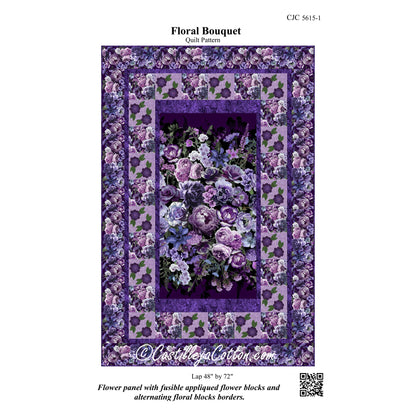 Floral Bouquet Quilt Pattern CJC-56151 - Paper Pattern