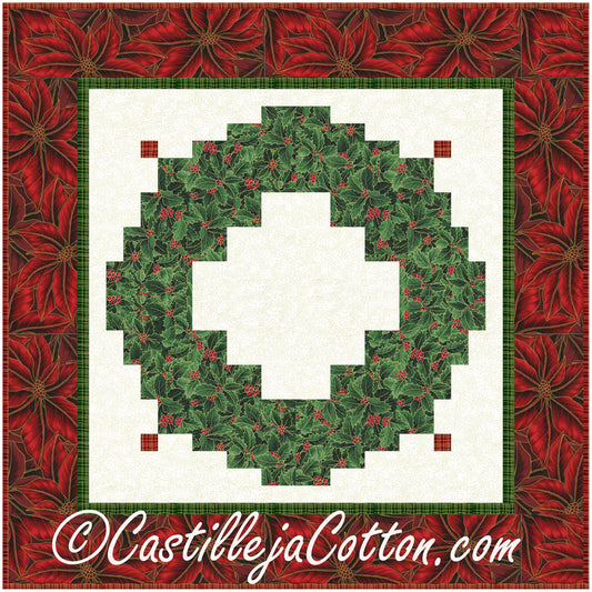Christmas Wreath Wall Hanging Pattern CJC-56181 - Paper Pattern