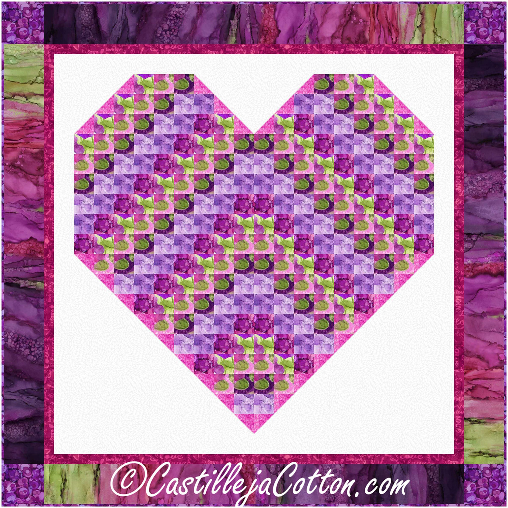 Floral Heart Lap Quilt CJC-56291e - Downloadable Pattern – QuiltWoman.com