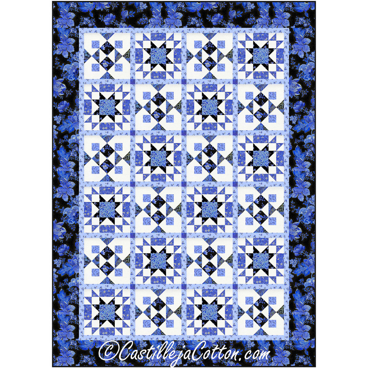 Sapphire Jewels Quilt Pattern CJC-56301 - Paper Pattern