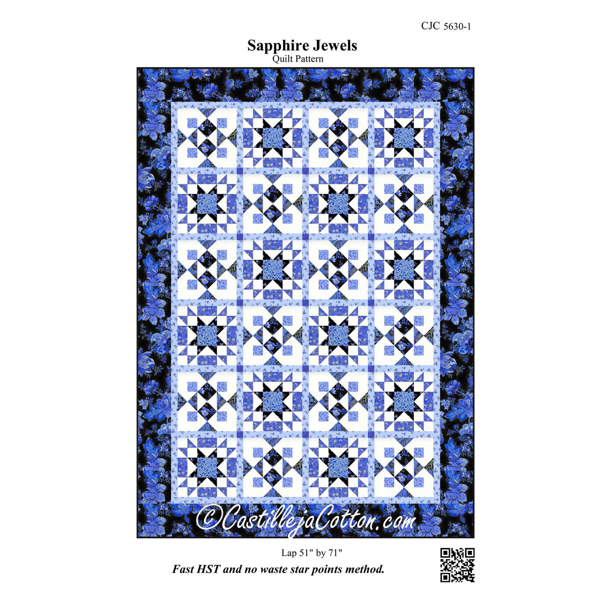 Sapphire Jewels Quilt Pattern CJC-56301 - Paper Pattern