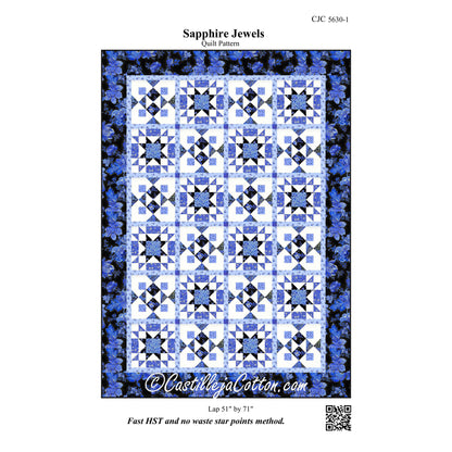 Sapphire Jewels Quilt Pattern CJC-56301 - Paper Pattern