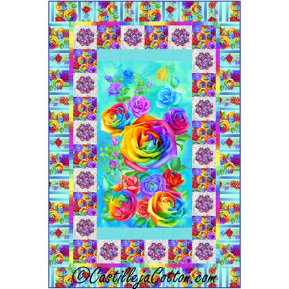 Rainbow Roses Quilt Pattern CJC-56341 - Paper Pattern