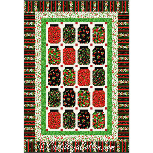 Strawberry Jars Quilt Pattern CJC-56351 - Paper Pattern
