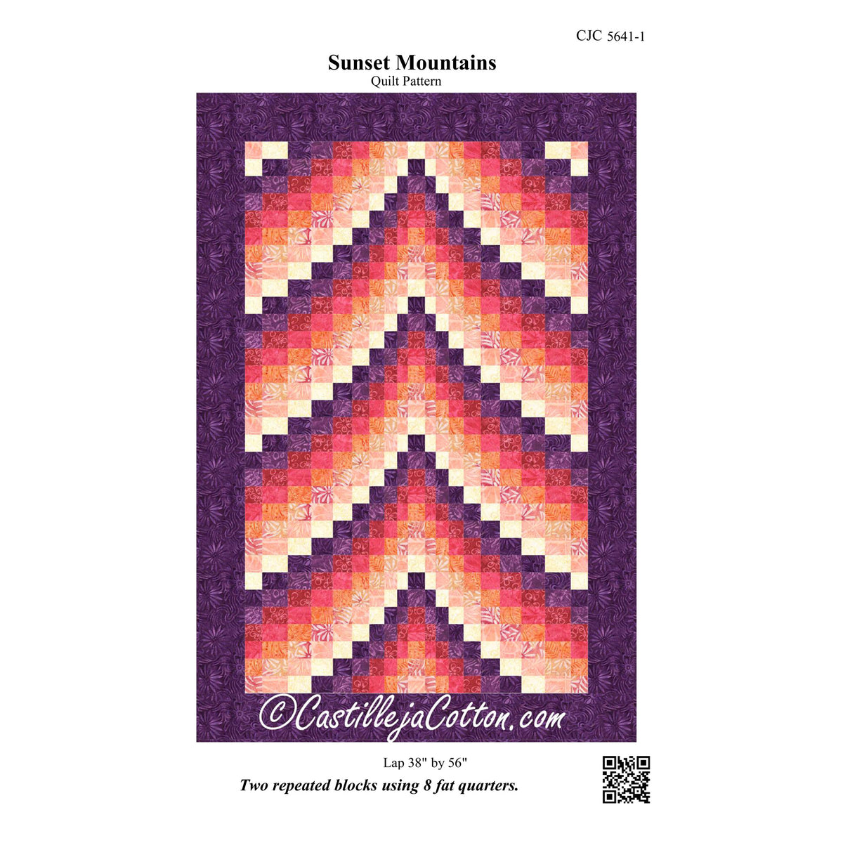 Sunset Mountains Quilt CJC-56411e - Downloadable Pattern