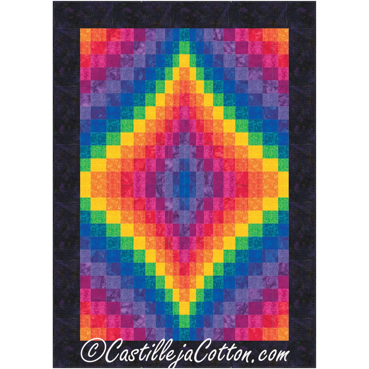 Rainbow Diamond Quilt Pattern CJC-56462 - Paper Pattern