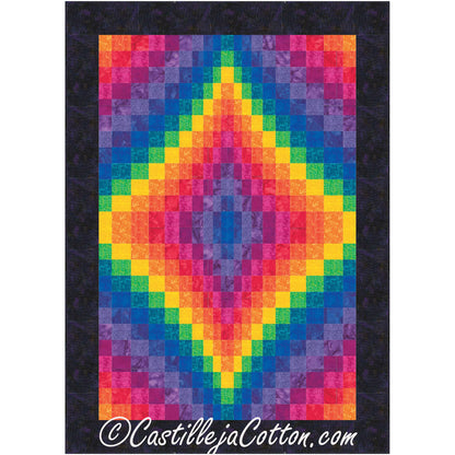 Rainbow Diamond Quilt Pattern CJC-56462 - Paper Pattern