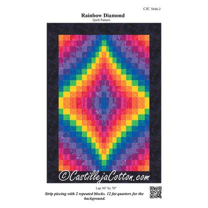 Rainbow Diamond Quilt Pattern CJC-56462 - Paper Pattern
