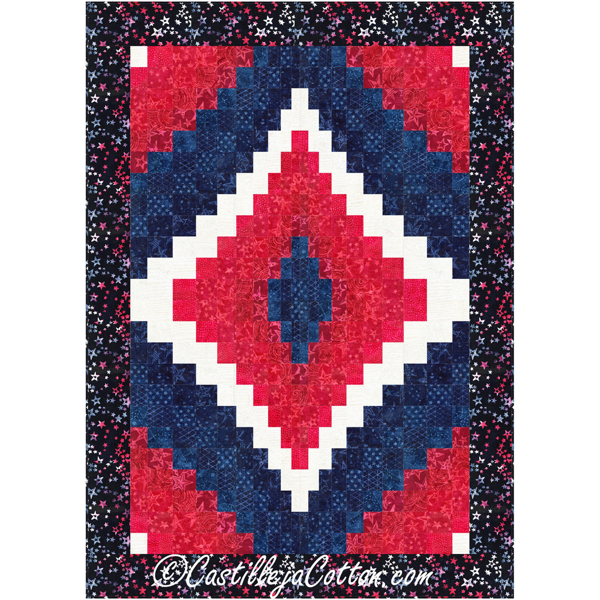 Diamond Valor Quilt Pattern CJC-56465 - Paper Pattern