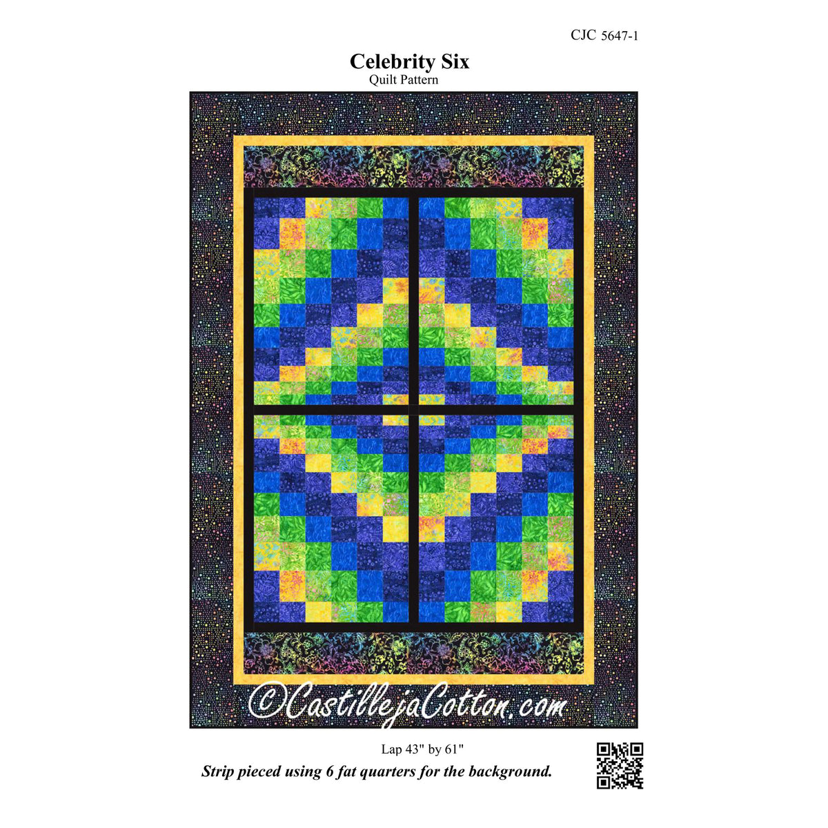 Celebrity Six Quilt Pattern CJC-56471 - Paper Pattern