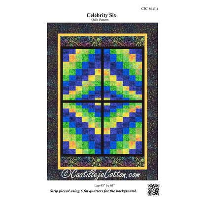 Celebrity Six Quilt Pattern CJC-56471 - Paper Pattern