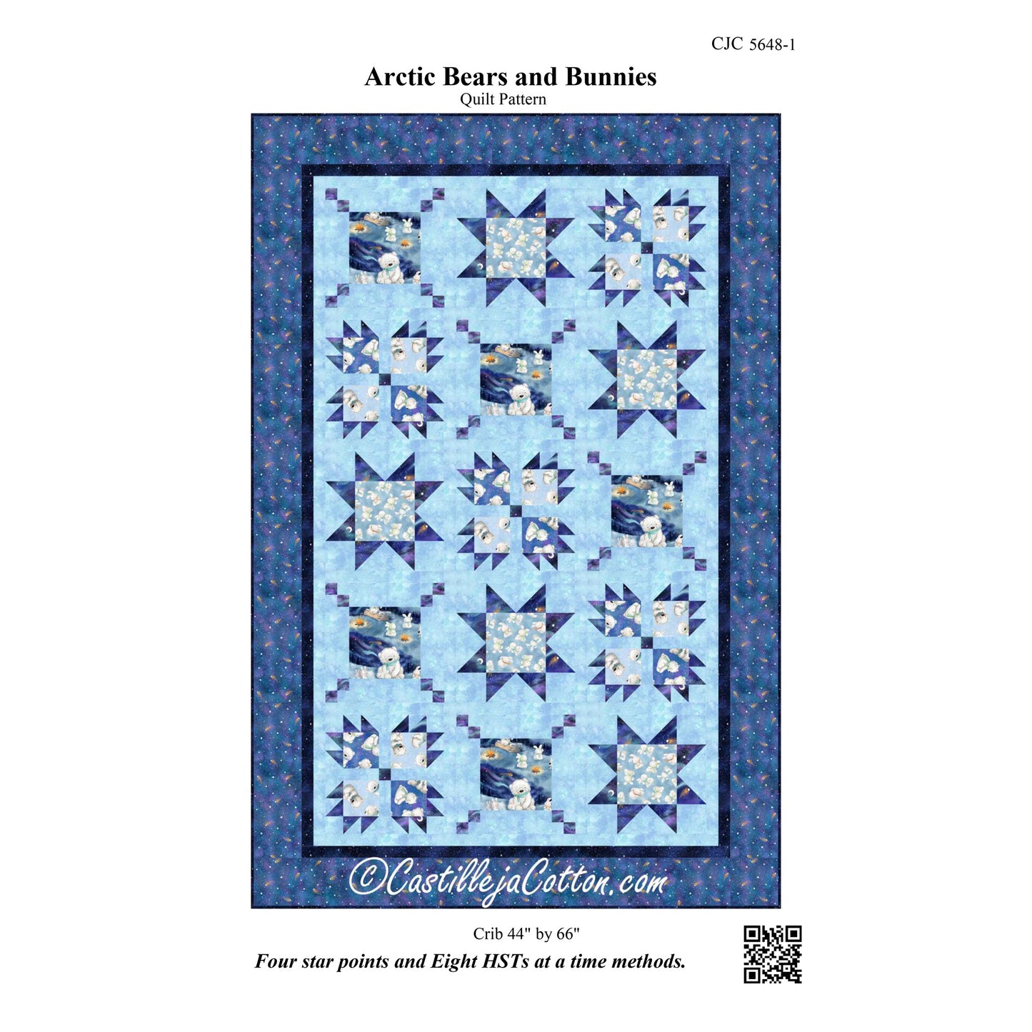 Arctic Bears and Bunnies Quilt CJC-56481e - Downloadable Pattern