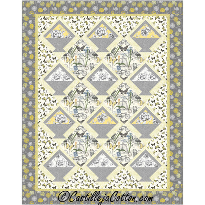 Buttercup Baskets Quilt CJC-56501e - Downloadable Pattern