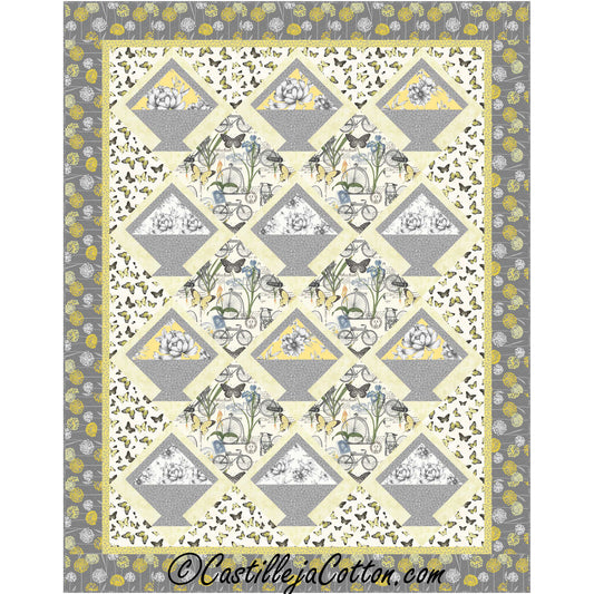 Buttercup Baskets Quilt CJC-56501e - Downloadable Pattern