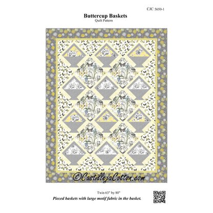 Buttercup Baskets Quilt CJC-56501e - Downloadable Pattern