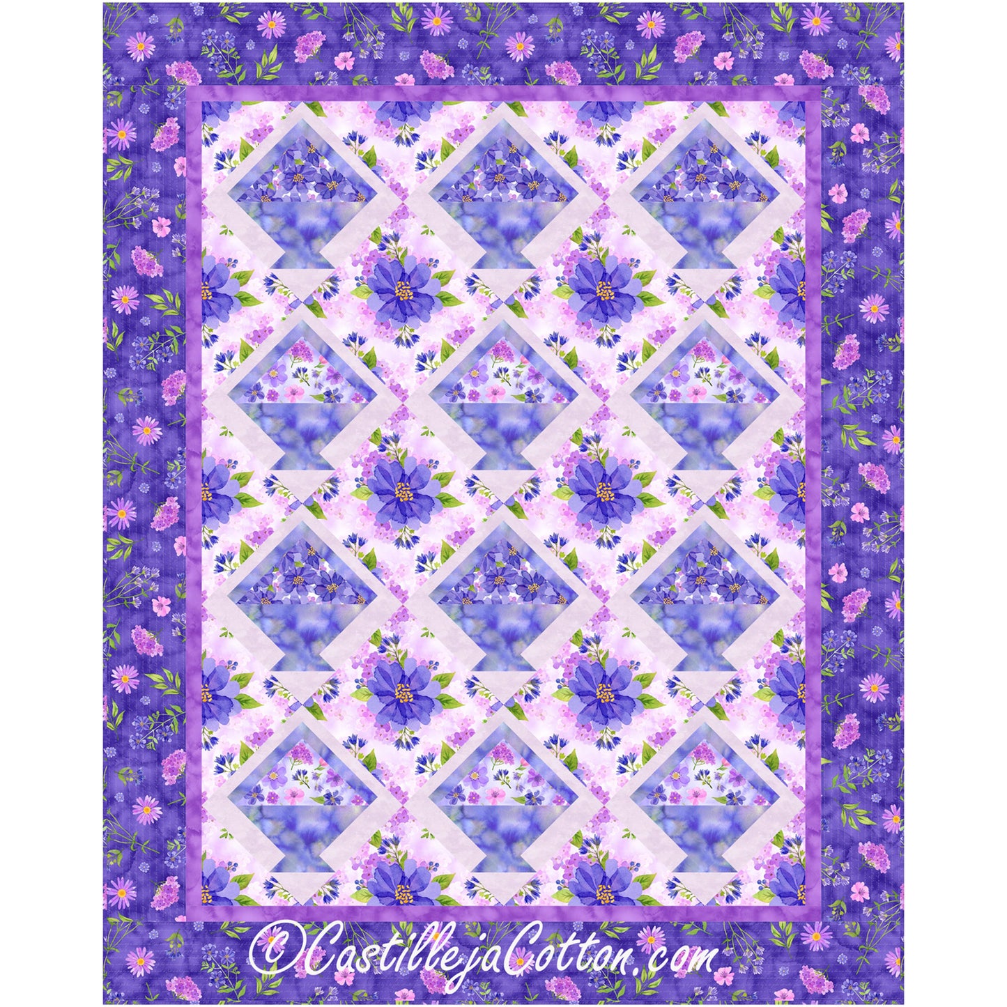 Posy Baskets Lap Quilt Pattern CJC-56505 - Paper Pattern
