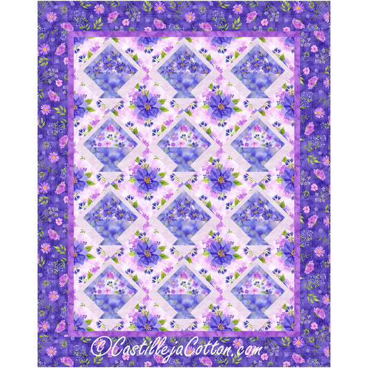 Posy Baskets Lap Quilt Pattern CJC-56505 - Paper Pattern
