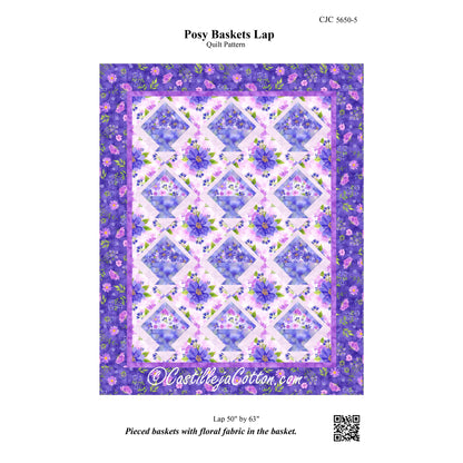 Posy Baskets Lap Quilt Pattern CJC-56505 - Paper Pattern