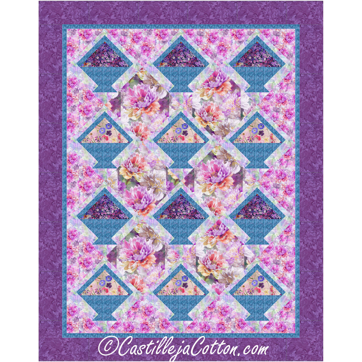 Wildflower Baskets Quilt CJC-56508e - Downloadable Pattern