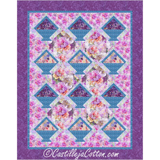 Wildflower Baskets Quilt CJC-56508e - Downloadable Pattern