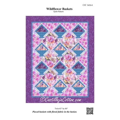 Wildflower Baskets Quilt CJC-56508e - Downloadable Pattern