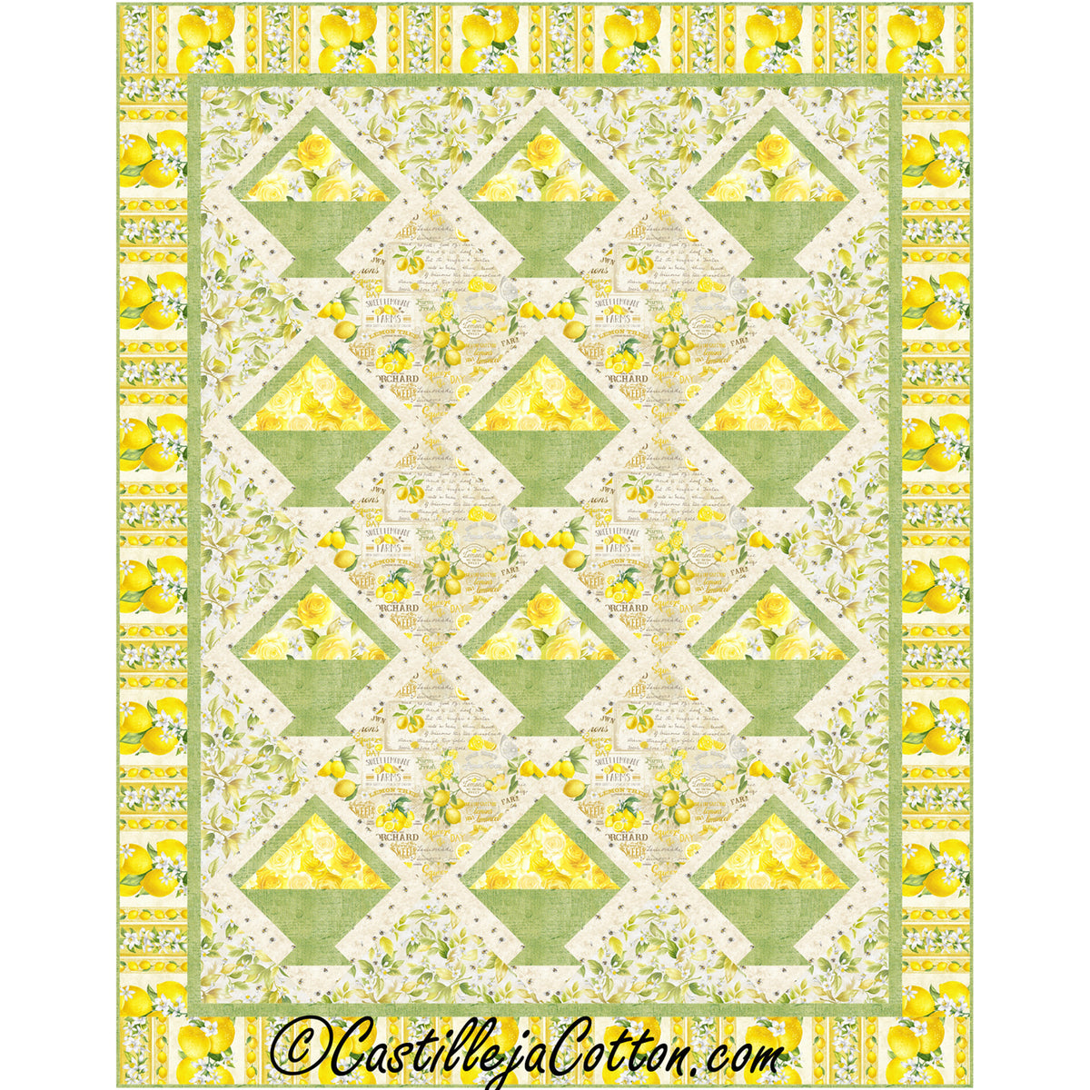 Lemon Baskets Quilt Pattern CJC-56509 - Paper Pattern